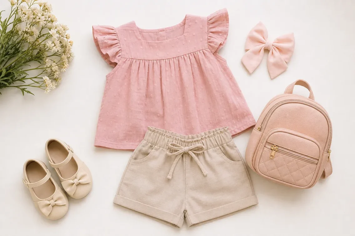 Conjunto infantil feminino para passeio em Cidade Ocidental: conforto, estilo e praticidade para meninas
