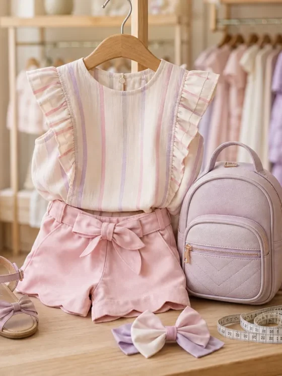 Conjunto infantil feminino para passeio em Goiatuba: ideias práticas para o dia a dia