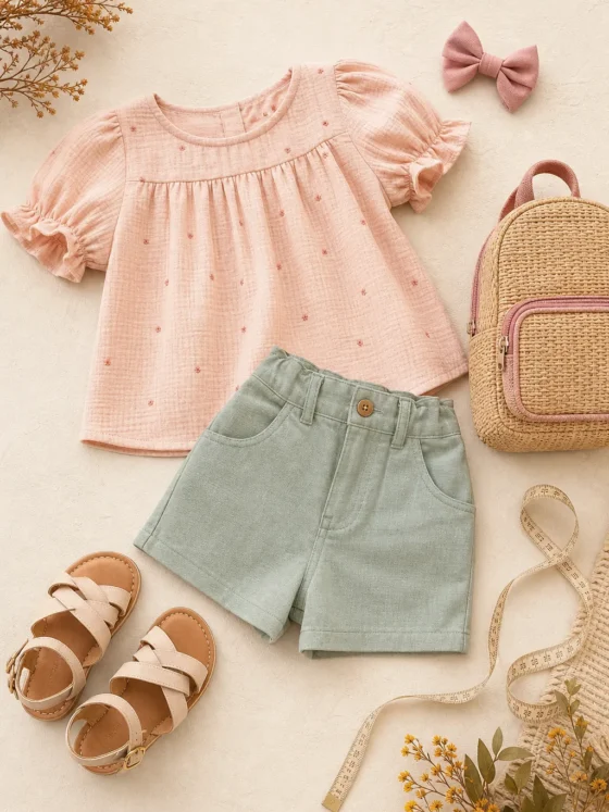 Conjunto infantil feminino para passeio em Itaberaí: ideias práticas para o dia a dia