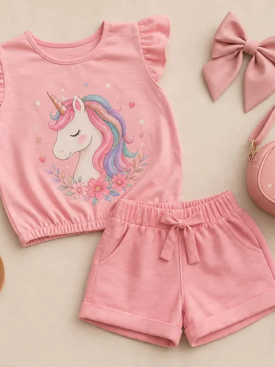 Conjunto infantil feminino para passeio em Jataí: conforto, estilo e praticidade para meninas