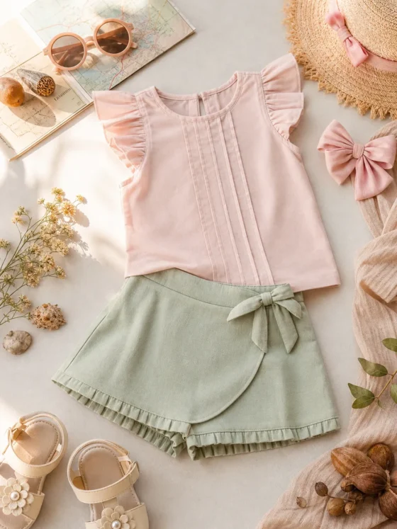 Conjunto infantil para passeio em Minaçu | Moderna Meninas