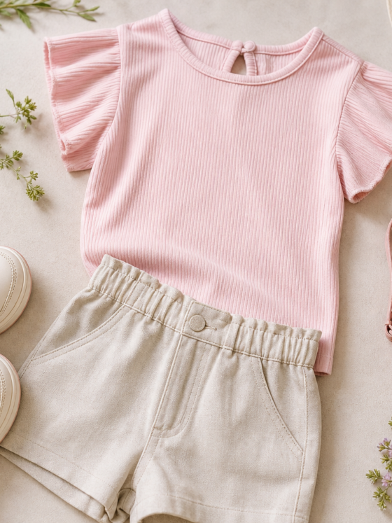 Conjunto infantil feminino para passeio em Rio Verde: combinações leves para o dia a dia