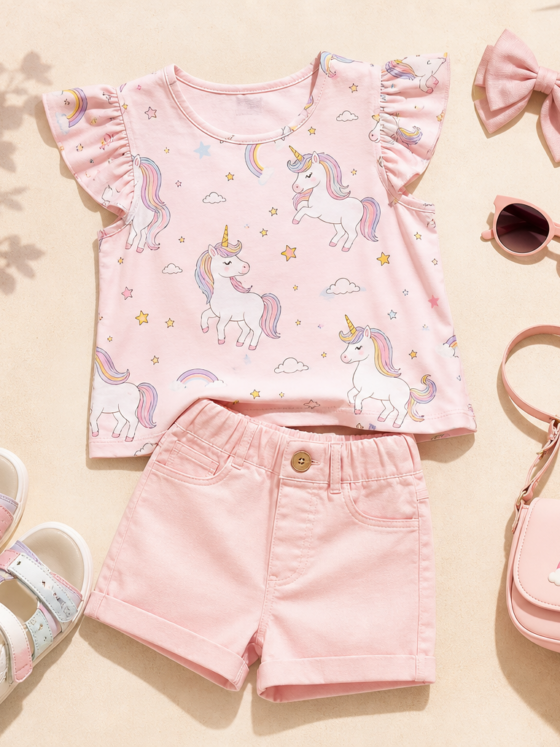 Conjunto infantil feminino para passeio em Senador Canedo: combinações leves para o dia a dia