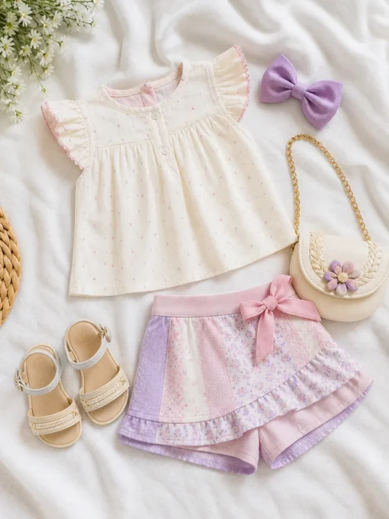 Conjunto infantil feminino para passeio em Palmeiras de Goiás: ideias práticas para o dia a dia