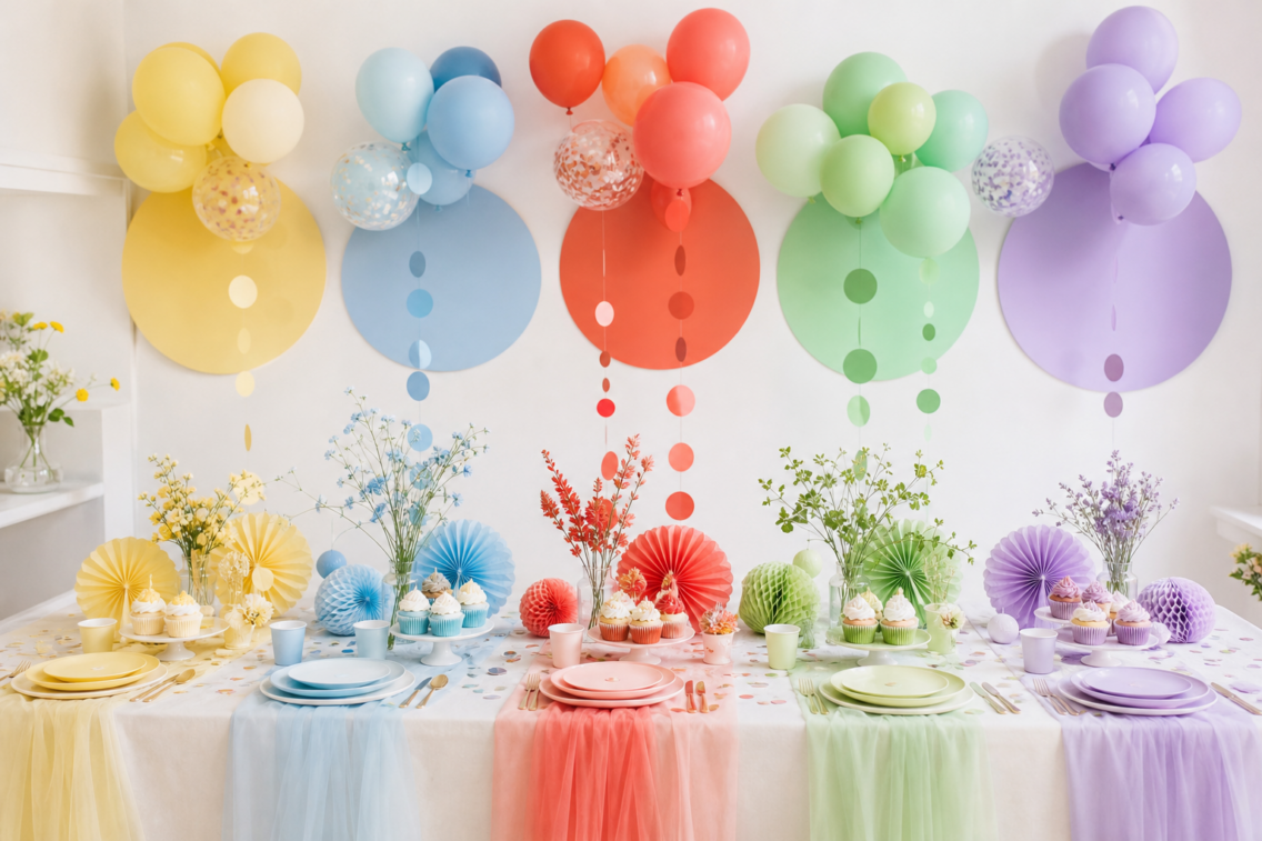 Festa Divertida Mente: decoração colorida e look infantil
