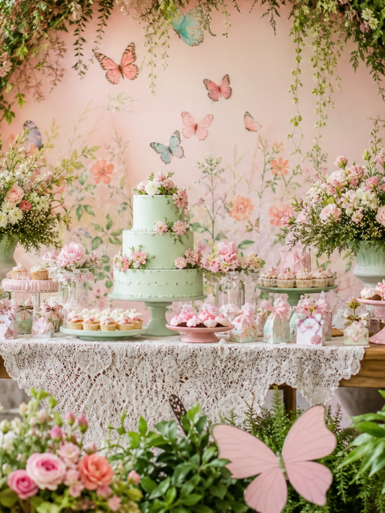 Festa Jardim Encantado infantil: decoração floral e look
