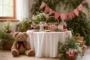 Festa Masha e o Urso simples: decoração e look
