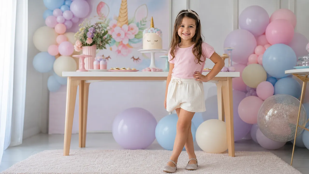 Look infantil feminino para aniversário no Alpes, Goiânia: ideias com conforto