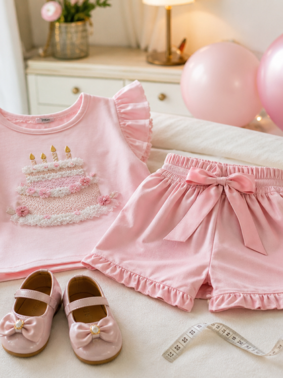 Look infantil feminino para aniversário no Faiçalville, Goiânia: ideias com conforto