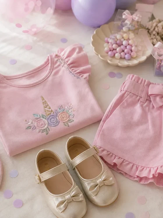 Look infantil feminino para aniversário no Residencial Eldorado, Goiânia: ideias com conforto