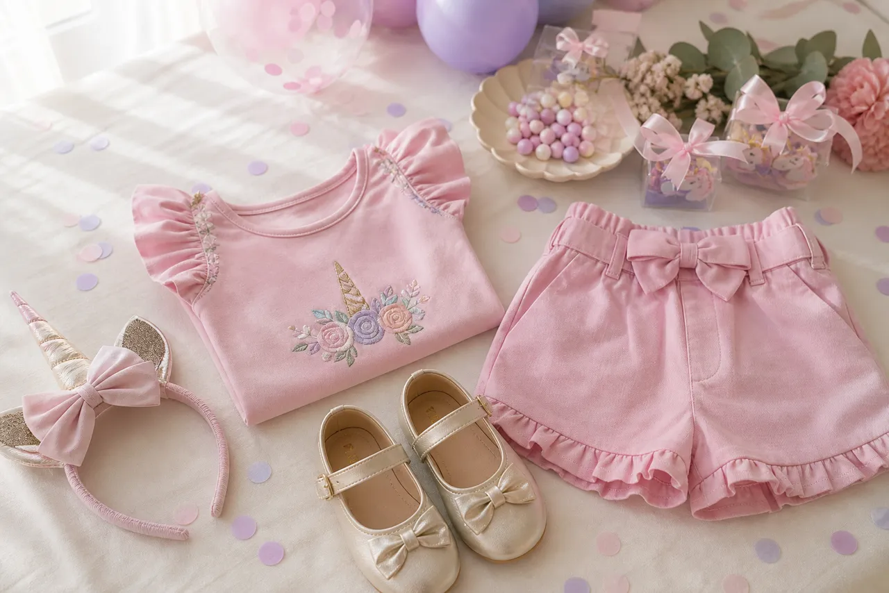Look infantil feminino para aniversário no Residencial Eldorado, Goiânia: ideias com conforto