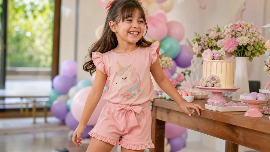 Look infantil feminino para aniversário no Setor Aeroporto Sul, Goiânia: ideias com conforto