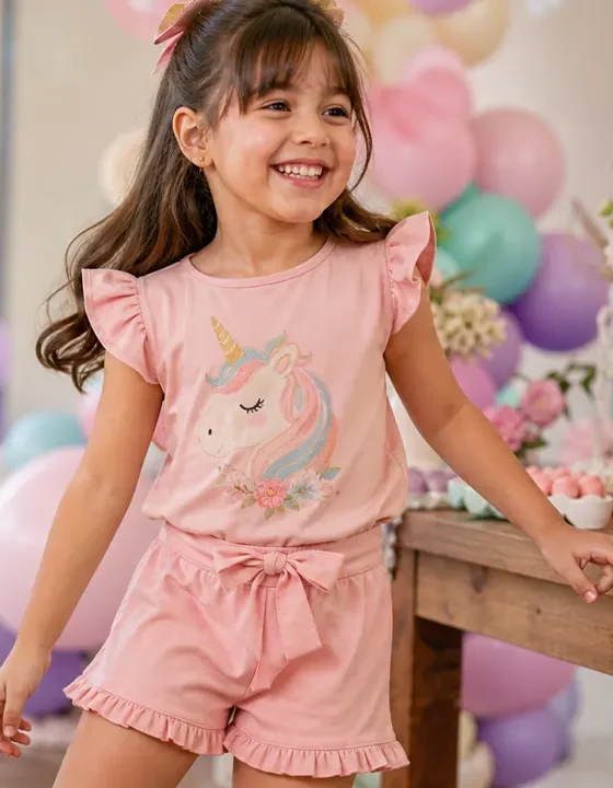 Look infantil feminino para aniversário no Setor Aeroporto Sul, Goiânia: ideias com conforto