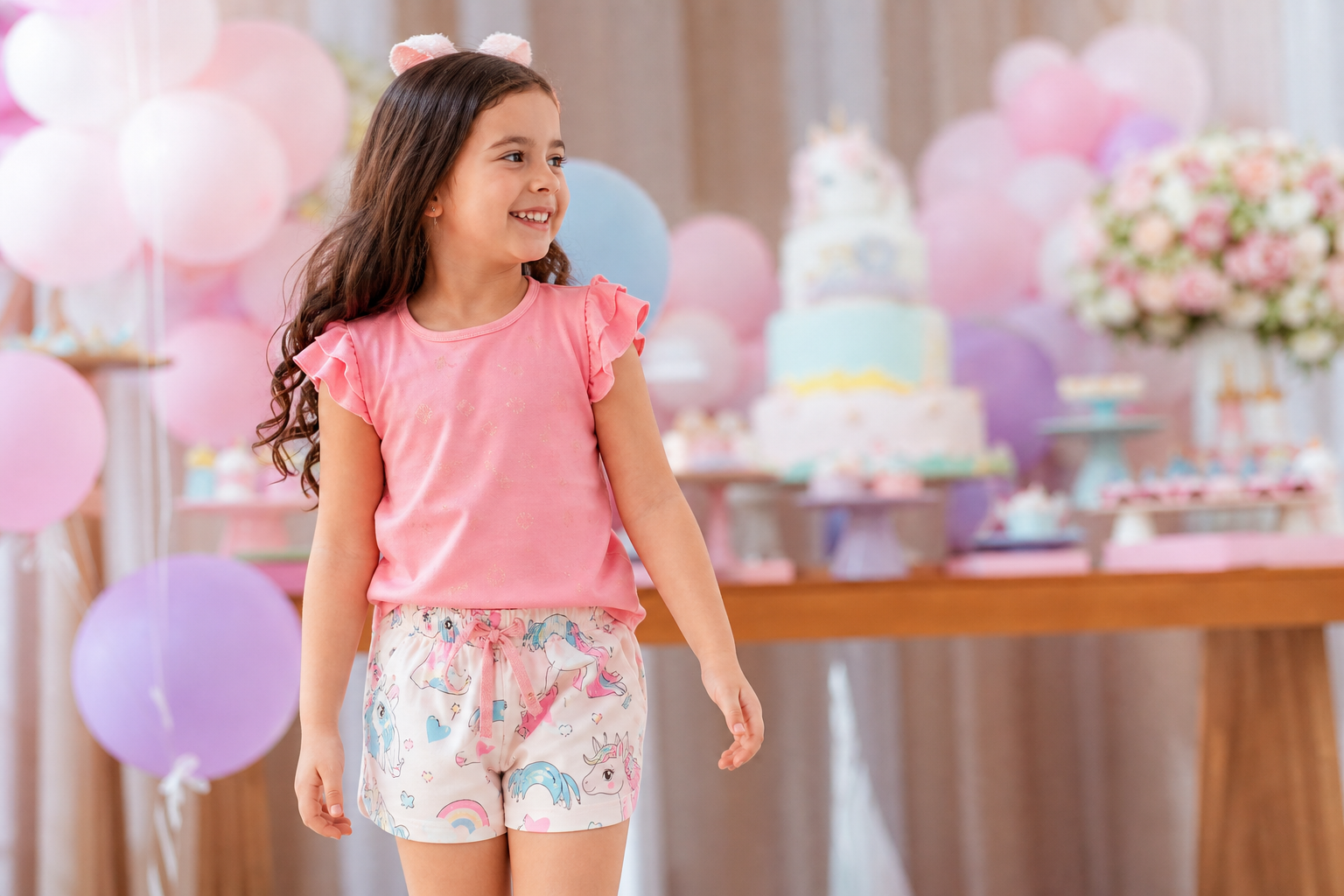 Look infantil feminino para aniversário no Setor Leste Universitário, Goiânia: ideias com conforto