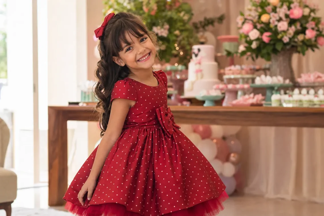 Moda infantil feminina no Vila Redenção, Goiânia: vestidos e looks para ocasiões especiais