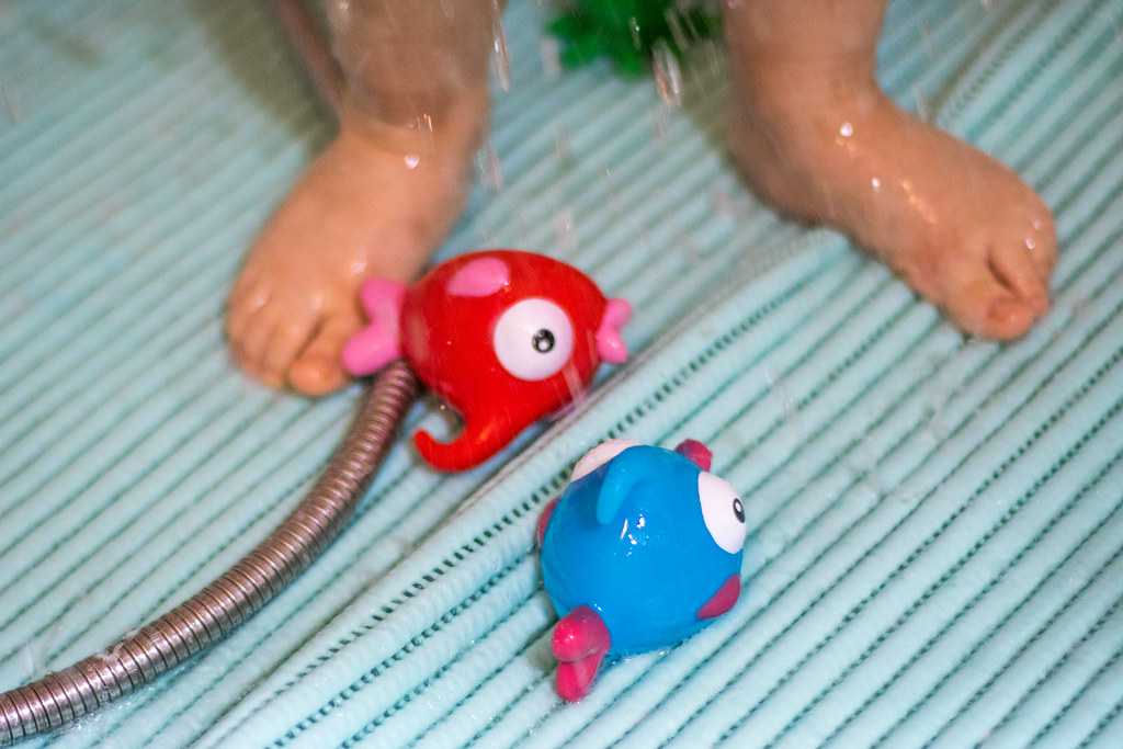 Kit de banho divertido como presente para menina de 2 anos