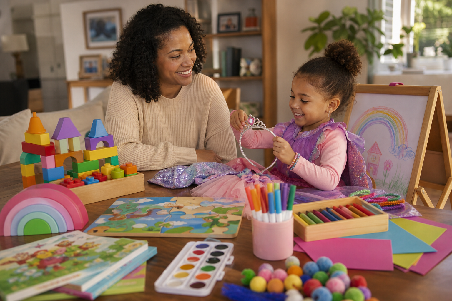 Ideias de presentes criativos e seguros para menina de 5 anos