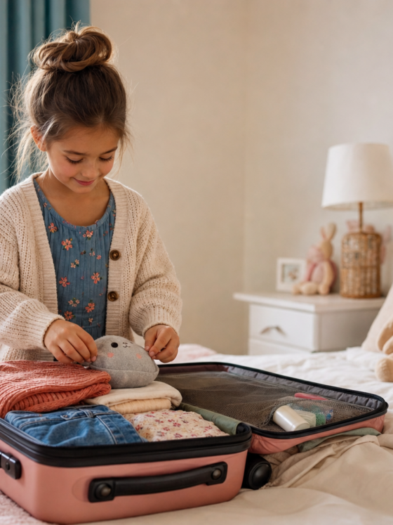 Roupa infantil para viagem de avião: conforto, camadas e mala inteligente