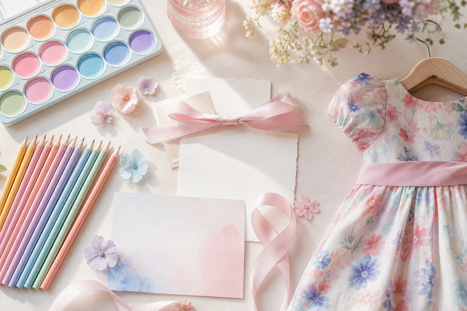 Vestido tema aquarela e lápis de cor: como combinar