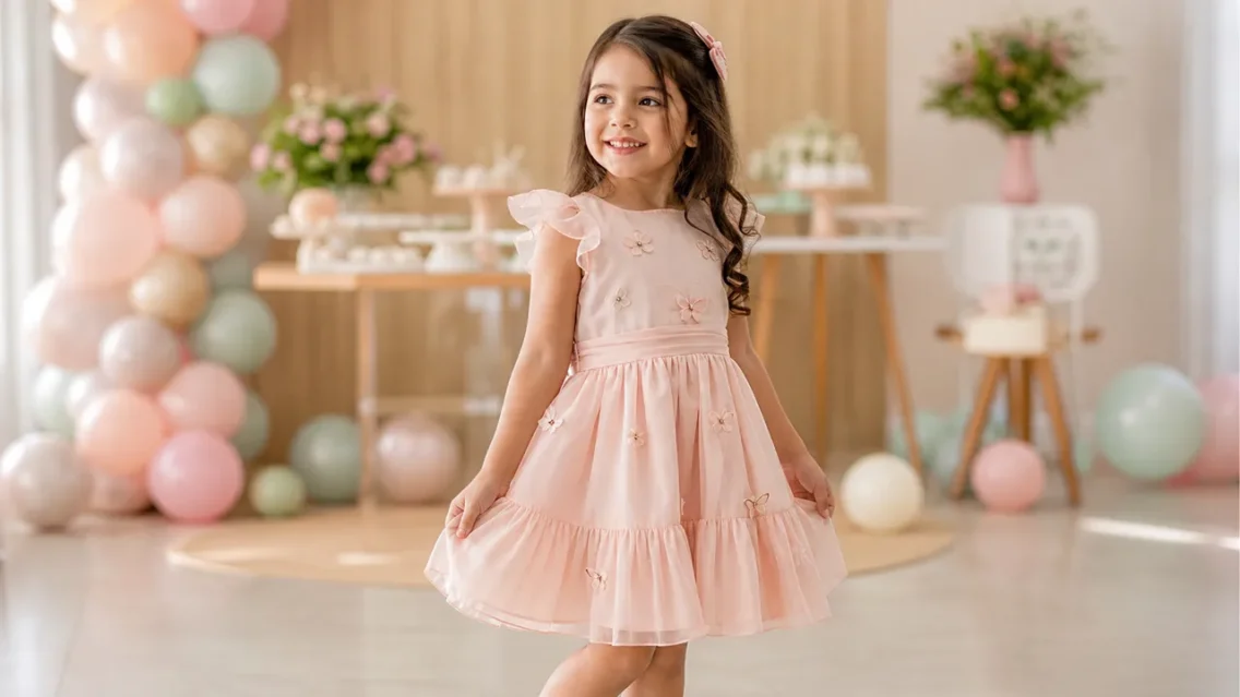 Vestido infantil para aniversário em Alexânia: guia de escolha por idade, tecido e ocasião