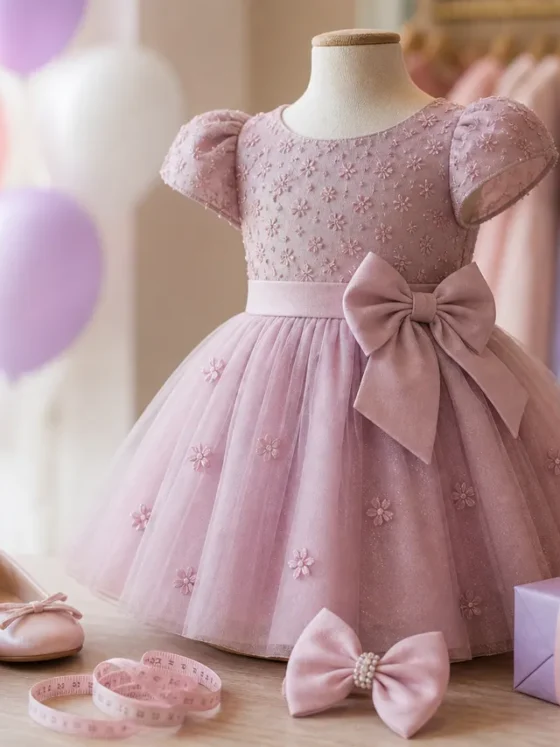 Vestido infantil para aniversário em Inhumas: guia de escolha por idade, tecido e ocasião