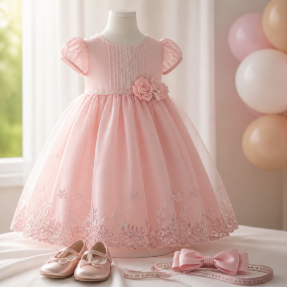 Vestido infantil para aniversário em Nerópolis: guia de escolha por idade, tecido e ocasião