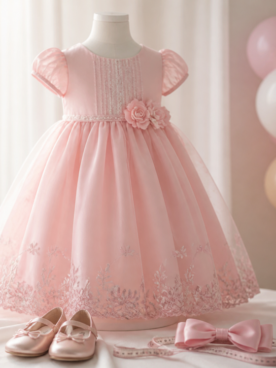 Vestido infantil para aniversário em Nerópolis: guia de escolha por idade, tecido e ocasião