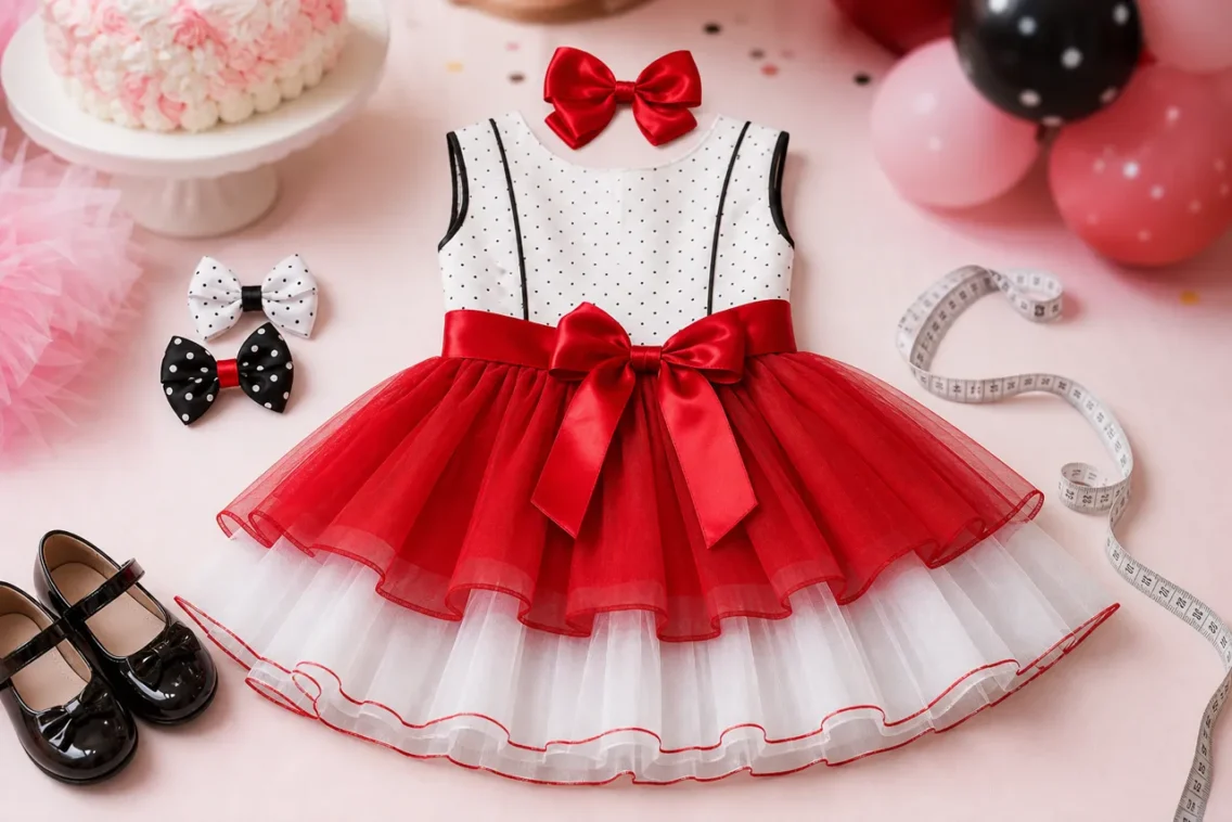 Vestido infantil para aniversário em Novo Gama: como escolher tamanho, conforto e estilo