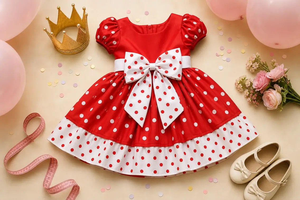 Vestido infantil para aniversário em Trindade: conforto, tamanho e estilo para comemorar