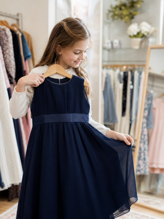 Vestido infantil para apresentação escolar: conforto, movimento e foto bonita