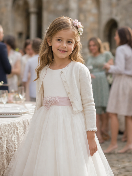 Vestido infantil para batizado como convidada: delicadeza sem desconforto
