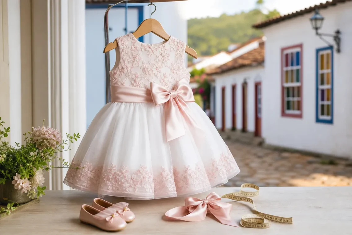 Vestido infantil para festa em Pirenópolis: como escolher um look confortável e bonito