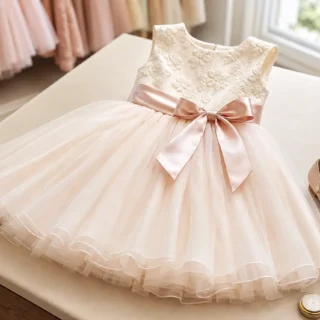 Vestido de daminha infantil: como escolher para casamento sem desconforto