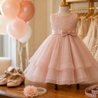 Vestido infantil para batizado no Setor Garavelo: opções delicadas e confortáveis