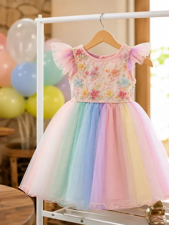 Vestido infantil para festa em Valparaíso de Goiás: modelos confortáveis para ocasiões especiais