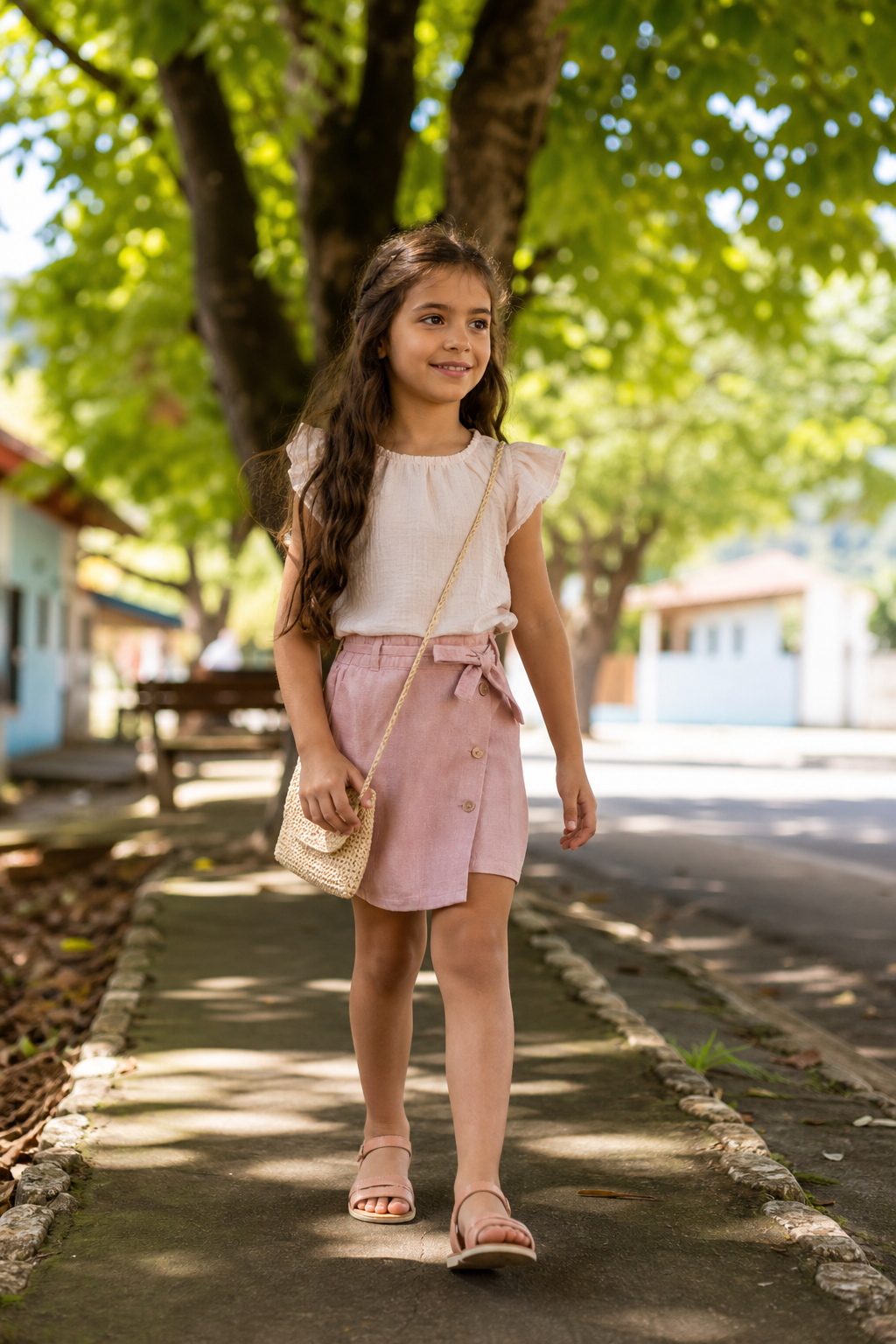 Conjunto infantil feminino para passeio em Terezópolis de Goiás: conforto e combinações