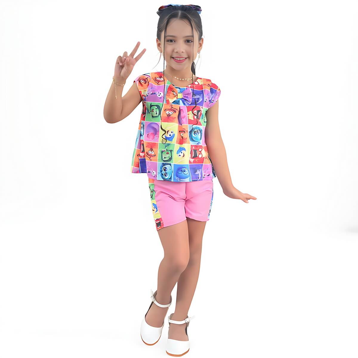 Conjunto infantil feminino da Moderna Meninas para ocasião especial