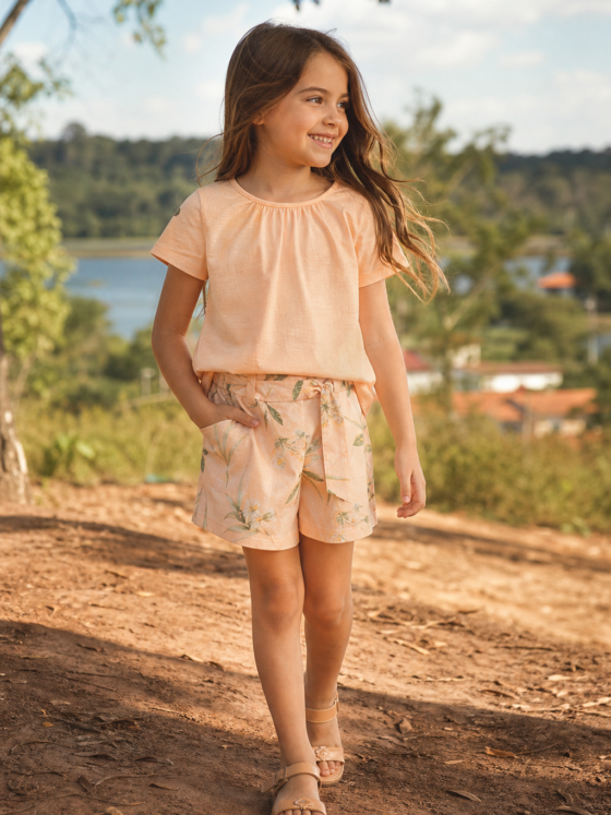 Conjunto infantil feminino para passeio em Aruanã: conforto, tecidos e combinações