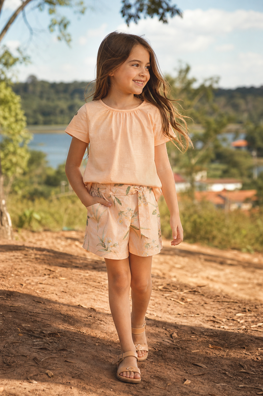 Conjunto infantil feminino para passeio em Aruanã: conforto, tecidos e combinações