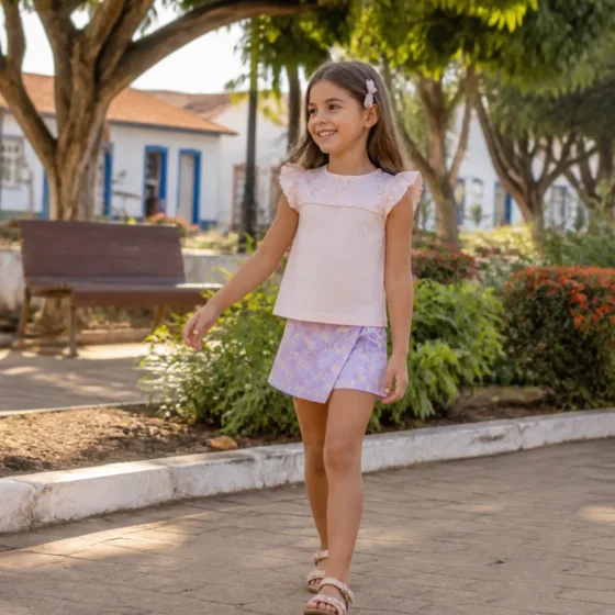 Conjunto infantil feminino para passeio em Santa Terezinha de Goiás: ideias práticas para o dia a dia
