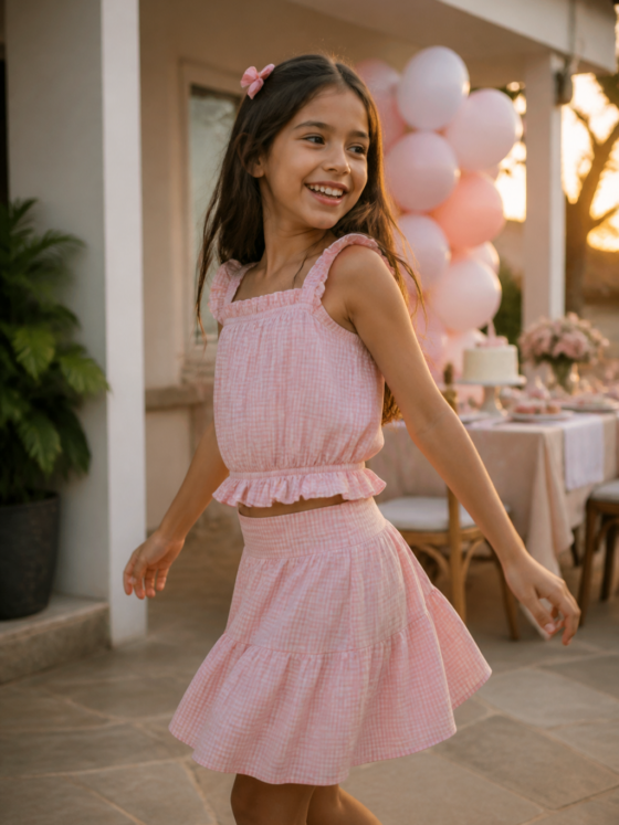 Look infantil feminino para aniversário no Residencial Itaipu, Goiânia: ideias com conforto