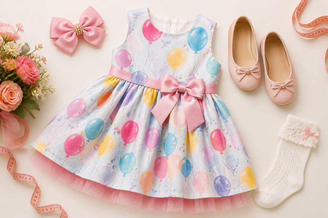 Look infantil feminino para aniversário no Retiro do Bosque, Aparecida de Goiânia: ideias com conforto