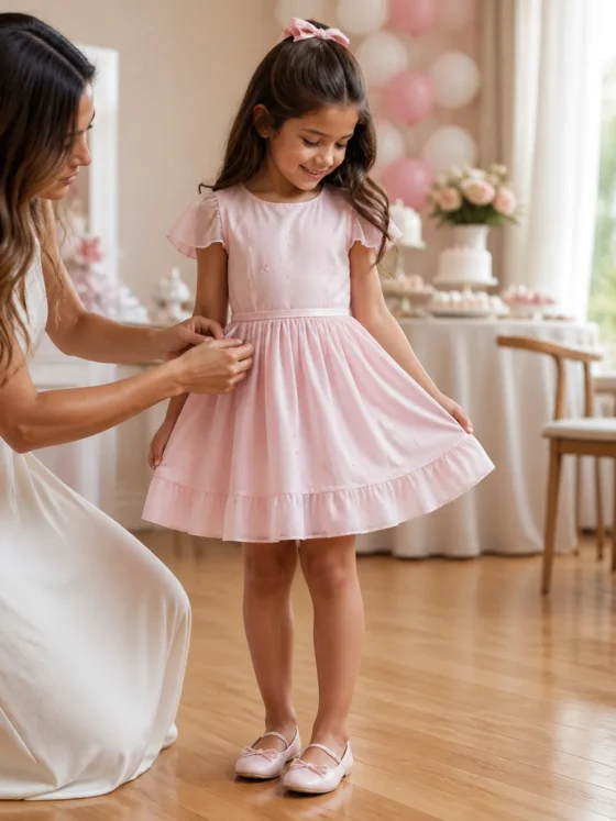 Look infantil feminino para aniversário no Setor Colina Azul, Aparecida de Goiânia: ideias com conforto