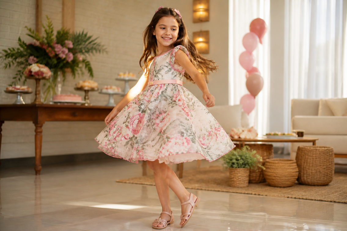 Moda infantil feminina no Chácara São Pedro, Aparecida de Goiânia: vestidos e looks para ocasiões especiais