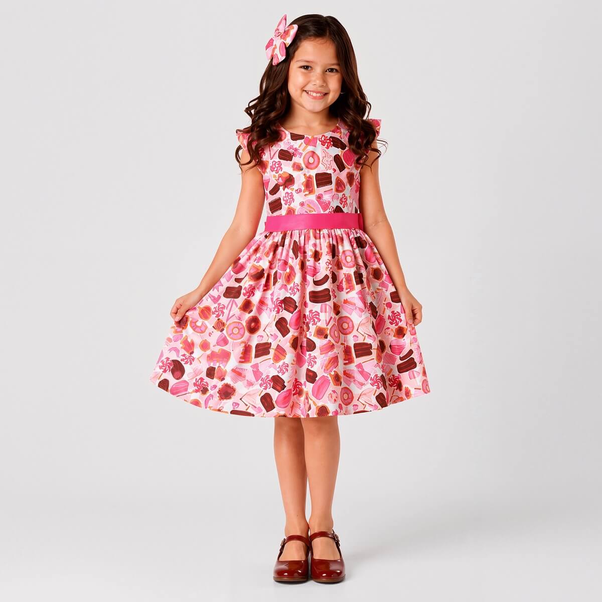 Vestido Doces e Cupcakes vendido na Moderna Meninas