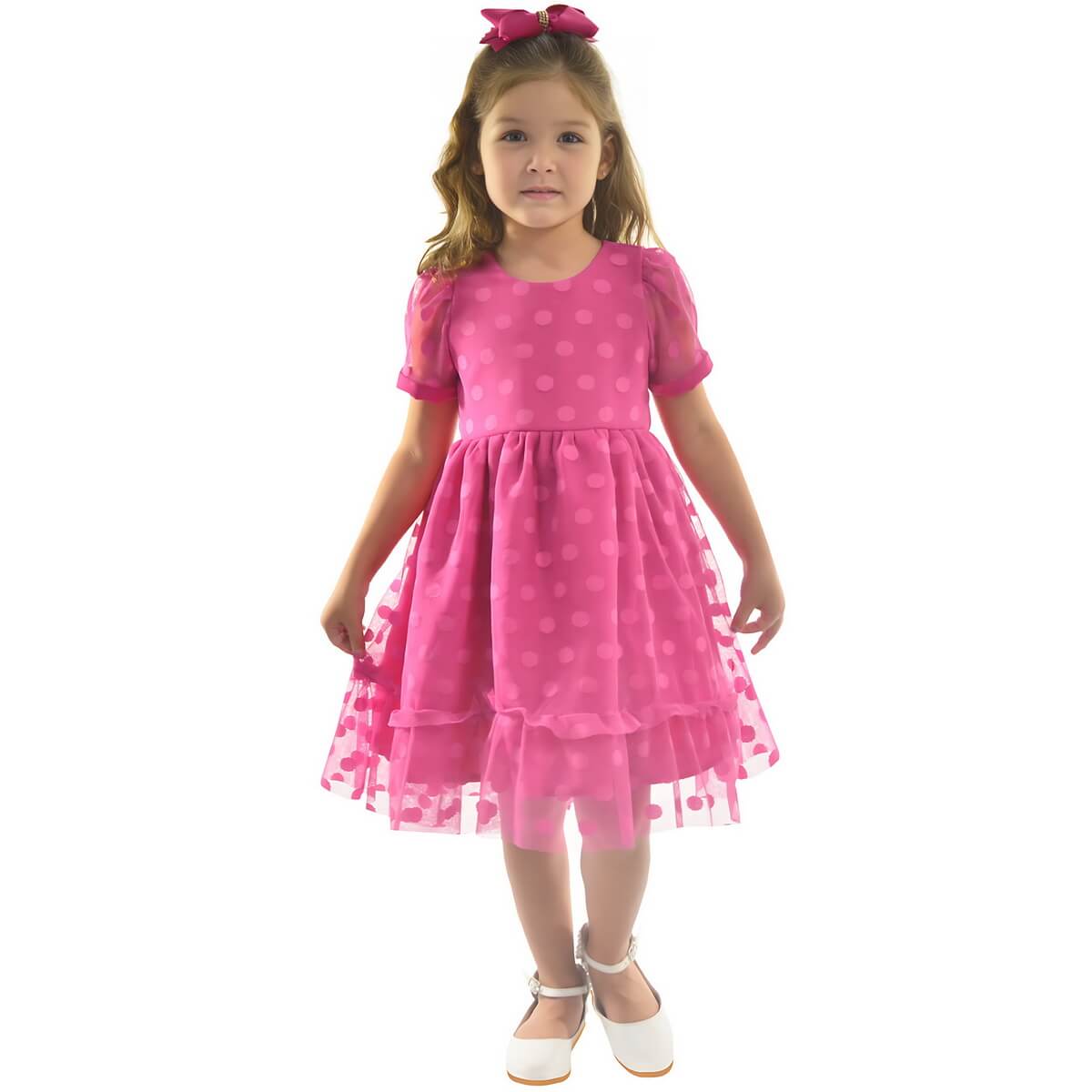 Vestido infantil de festa com tule da loja oficial Moderna Meninas
