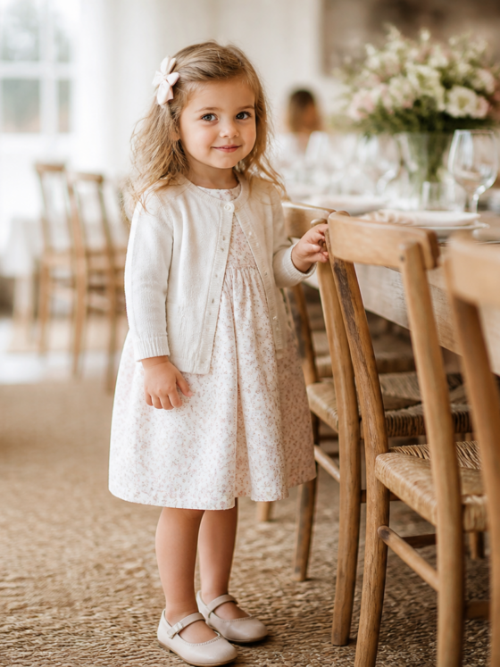 Roupa infantil para batizado e almoço em família: delicadeza sem desconforto