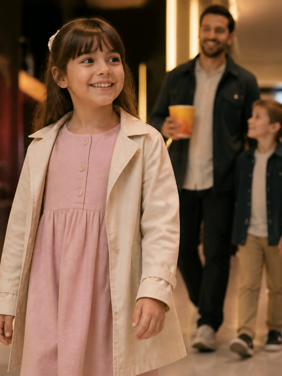 Roupa infantil para cinema ou teatro: conforto, camadas e look bonito