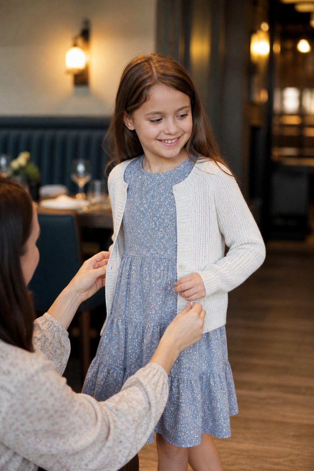Roupa infantil para jantar em família no restaurante: conforto, elegância e movimento