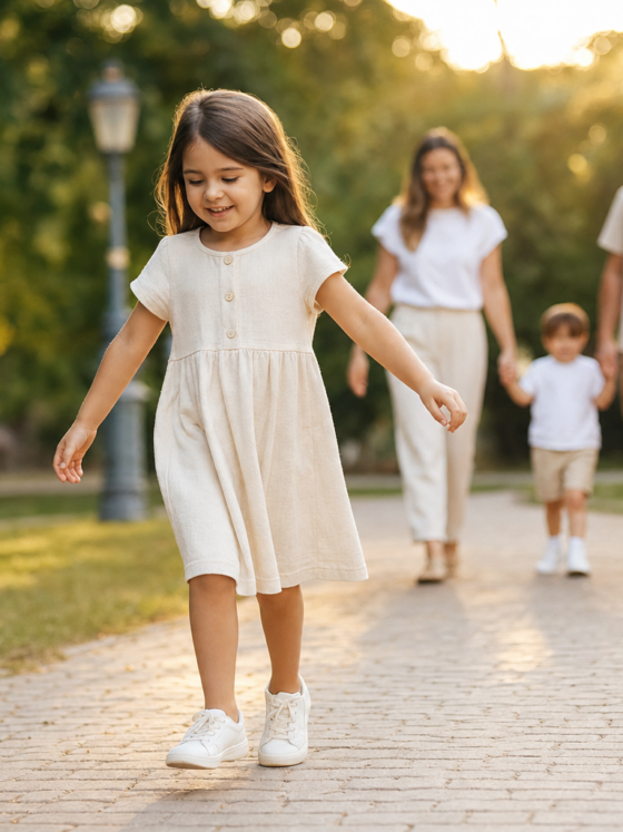 Roupa infantil para passeio de domingo na praça: leve, bonita e pronta para brincar